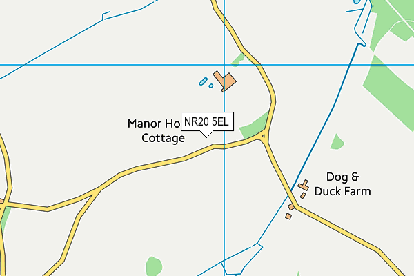 NR20 5EL map - OS VectorMap District (Ordnance Survey)