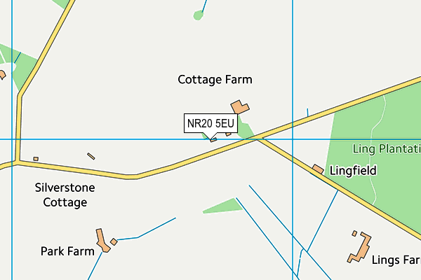 NR20 5EU map - OS VectorMap District (Ordnance Survey)