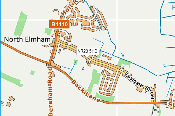 NR20 5HD map - OS VectorMap District (Ordnance Survey)