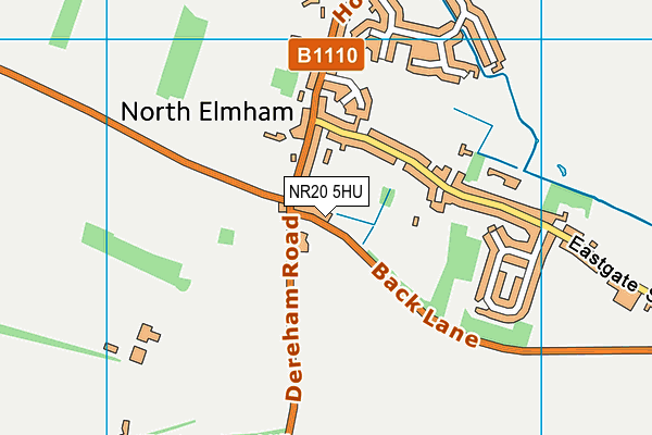 NR20 5HU map - OS VectorMap District (Ordnance Survey)