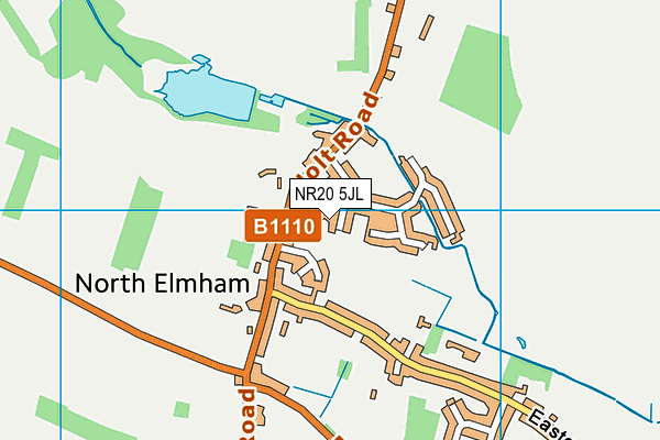 NR20 5JL map - OS VectorMap District (Ordnance Survey)