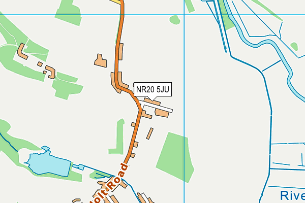 NR20 5JU map - OS VectorMap District (Ordnance Survey)