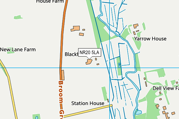 NR20 5LA map - OS VectorMap District (Ordnance Survey)