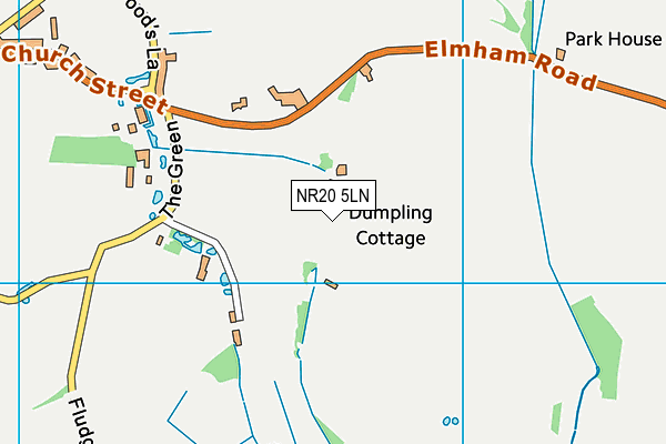 NR20 5LN map - OS VectorMap District (Ordnance Survey)