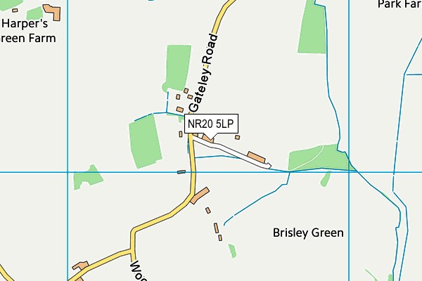 NR20 5LP map - OS VectorMap District (Ordnance Survey)