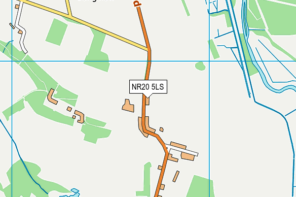 NR20 5LS map - OS VectorMap District (Ordnance Survey)