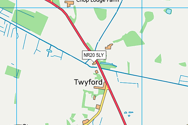NR20 5LY map - OS VectorMap District (Ordnance Survey)