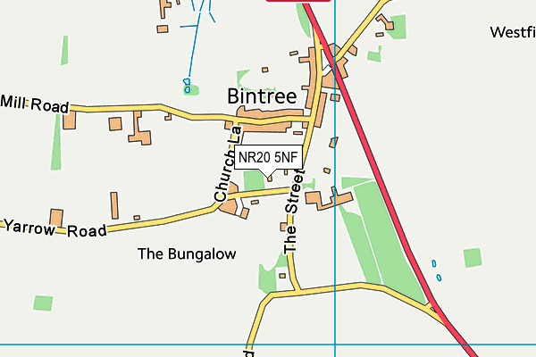 NR20 5NF map - OS VectorMap District (Ordnance Survey)