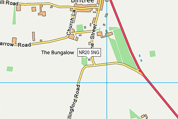 NR20 5NG map - OS VectorMap District (Ordnance Survey)