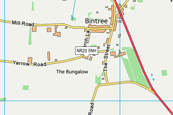 NR20 5NH map - OS VectorMap District (Ordnance Survey)