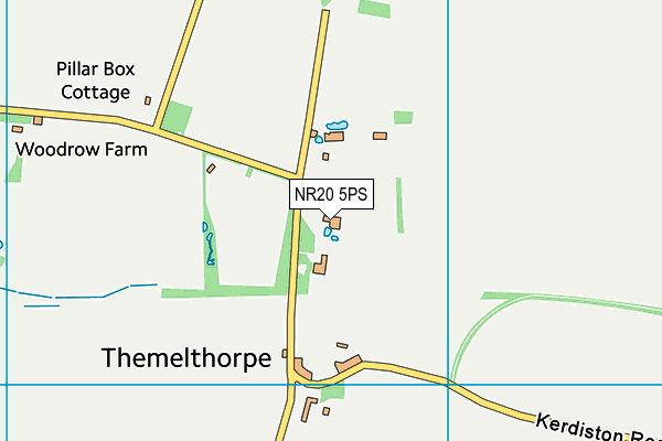 NR20 5PS map - OS VectorMap District (Ordnance Survey)