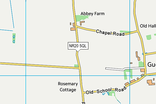 NR20 5QL map - OS VectorMap District (Ordnance Survey)