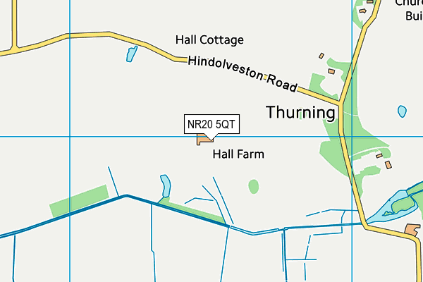 NR20 5QT map - OS VectorMap District (Ordnance Survey)