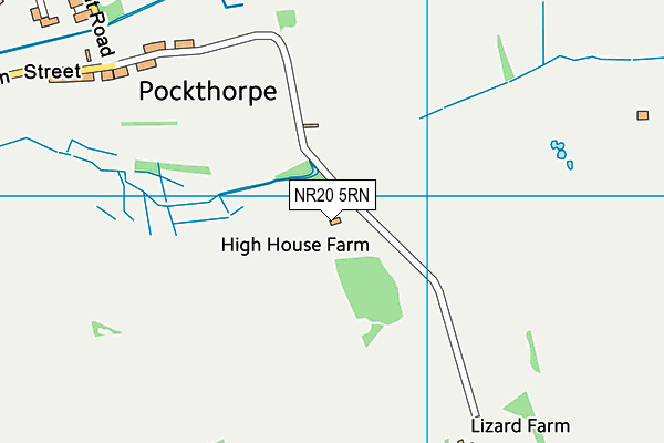 NR20 5RN map - OS VectorMap District (Ordnance Survey)