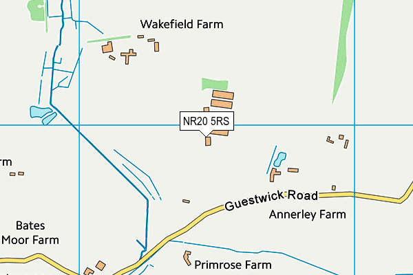 NR20 5RS map - OS VectorMap District (Ordnance Survey)