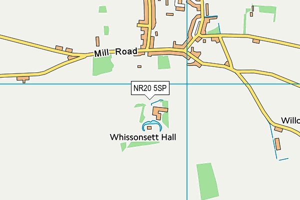 NR20 5SP map - OS VectorMap District (Ordnance Survey)