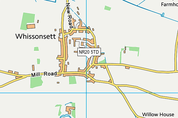 NR20 5TD map - OS VectorMap District (Ordnance Survey)