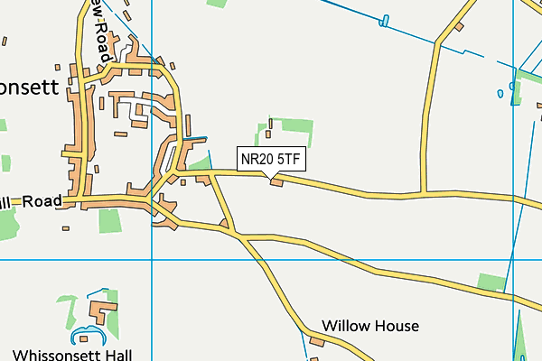 NR20 5TF map - OS VectorMap District (Ordnance Survey)