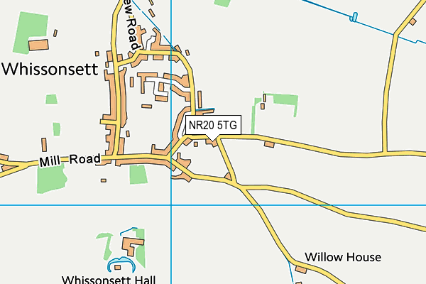 NR20 5TG map - OS VectorMap District (Ordnance Survey)