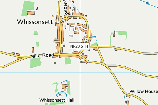 NR20 5TH map - OS VectorMap District (Ordnance Survey)