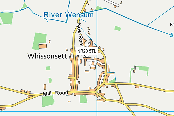 NR20 5TL map - OS VectorMap District (Ordnance Survey)