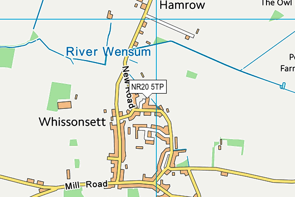 NR20 5TP map - OS VectorMap District (Ordnance Survey)