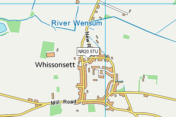 NR20 5TU map - OS VectorMap District (Ordnance Survey)