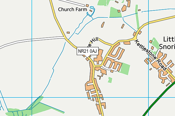 NR21 0AJ map - OS VectorMap District (Ordnance Survey)