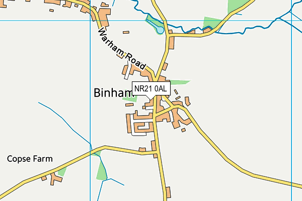 NR21 0AL map - OS VectorMap District (Ordnance Survey)