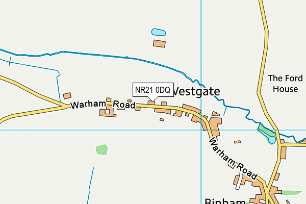 Binham Village Hall map (NR21 0DQ) - OS VectorMap District (Ordnance Survey)