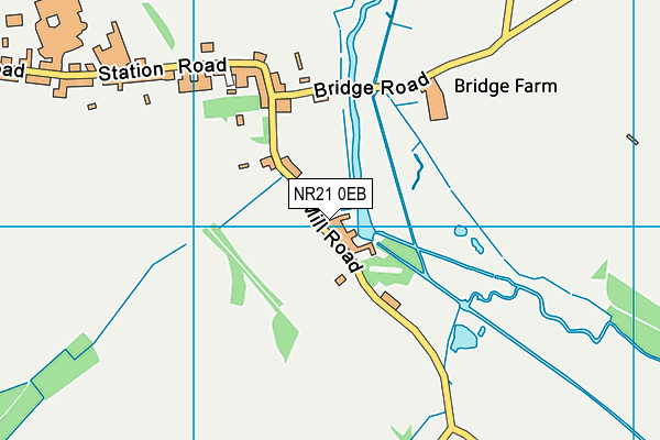 NR21 0EB map - OS VectorMap District (Ordnance Survey)
