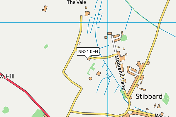 NR21 0EH map - OS VectorMap District (Ordnance Survey)