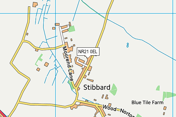 NR21 0EL map - OS VectorMap District (Ordnance Survey)