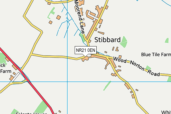 NR21 0EN map - OS VectorMap District (Ordnance Survey)