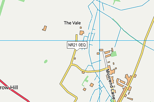 NR21 0EQ map - OS VectorMap District (Ordnance Survey)