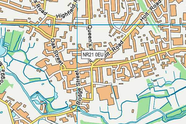 NR21 0EU map - OS VectorMap District (Ordnance Survey)