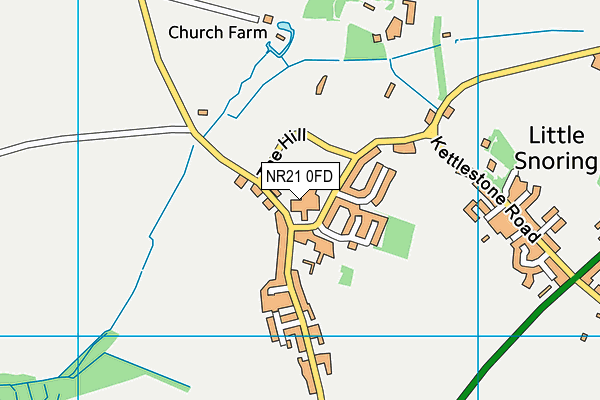 NR21 0FD map - OS VectorMap District (Ordnance Survey)