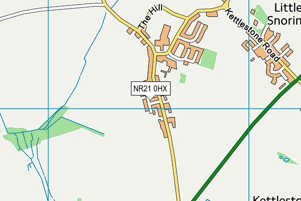 NR21 0HX map - OS VectorMap District (Ordnance Survey)