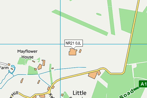 NR21 0JL map - OS VectorMap District (Ordnance Survey)