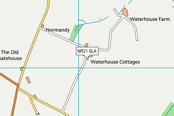 NR21 0LA map - OS VectorMap District (Ordnance Survey)