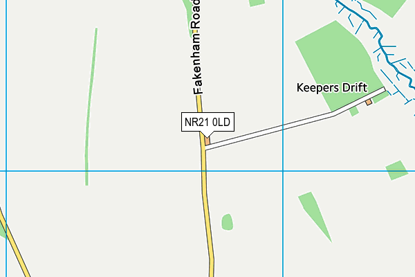 NR21 0LD map - OS VectorMap District (Ordnance Survey)