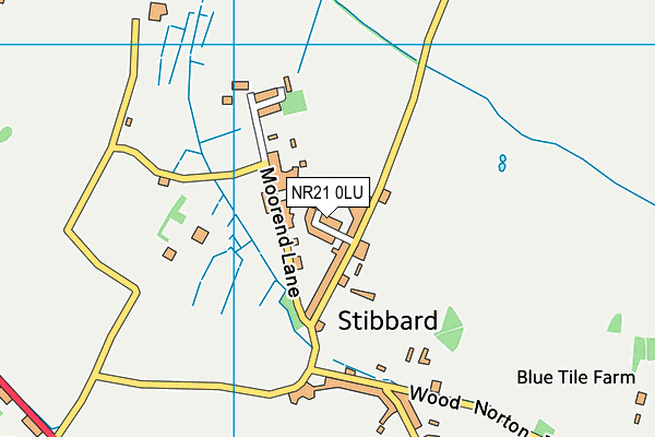NR21 0LU map - OS VectorMap District (Ordnance Survey)