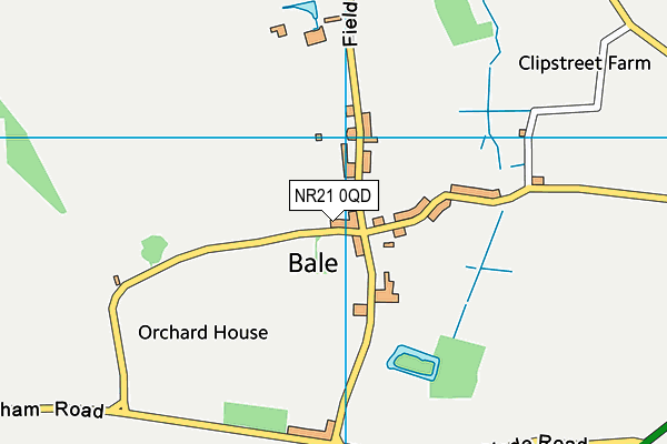 NR21 0QD map - OS VectorMap District (Ordnance Survey)