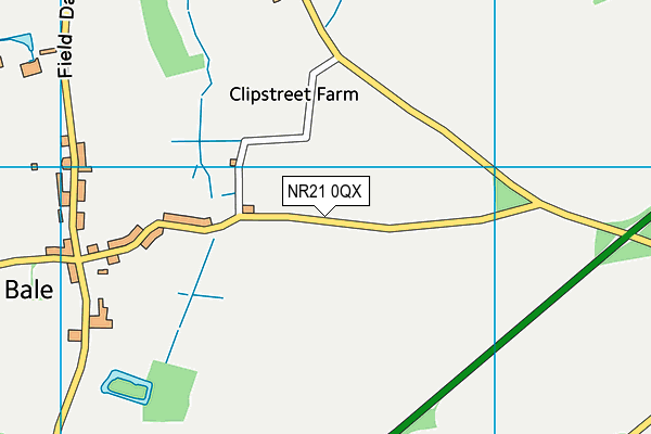 NR21 0QX map - OS VectorMap District (Ordnance Survey)