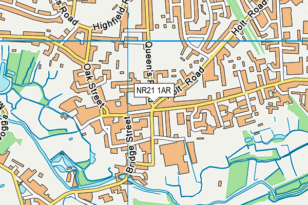 NR21 1AR map - OS VectorMap District (Ordnance Survey)