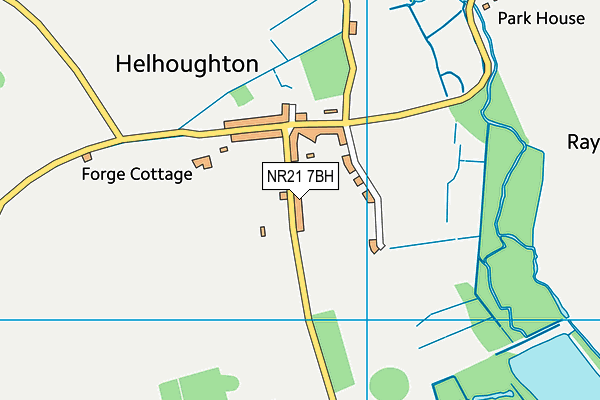 NR21 7BH map - OS VectorMap District (Ordnance Survey)