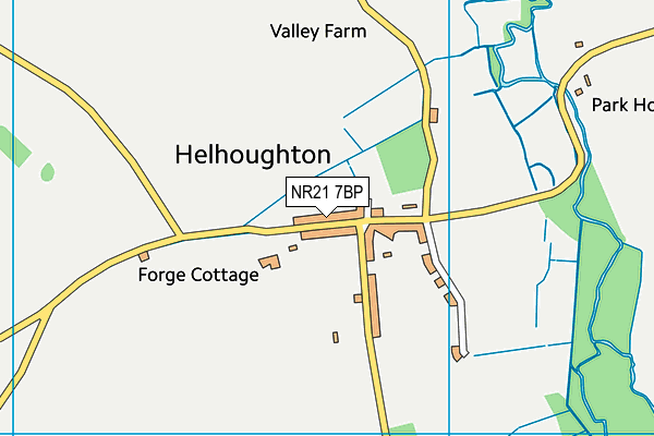 NR21 7BP map - OS VectorMap District (Ordnance Survey)