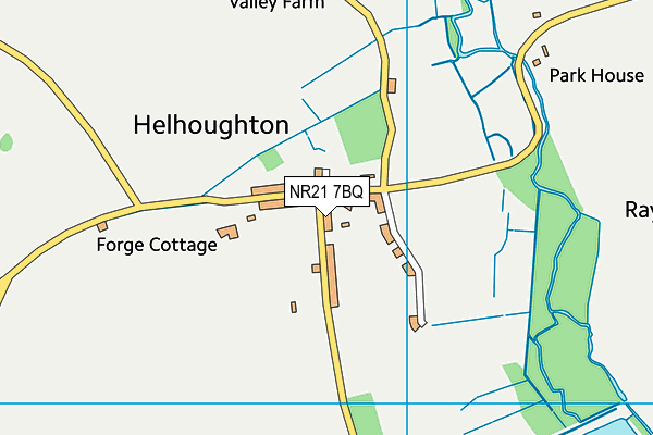 NR21 7BQ map - OS VectorMap District (Ordnance Survey)