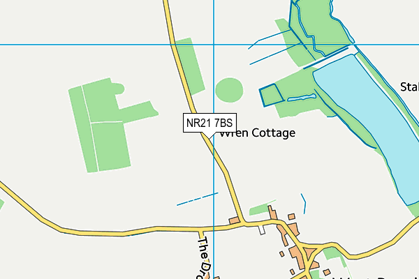 NR21 7BS map - OS VectorMap District (Ordnance Survey)