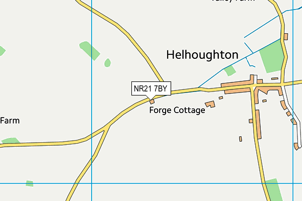 NR21 7BY map - OS VectorMap District (Ordnance Survey)